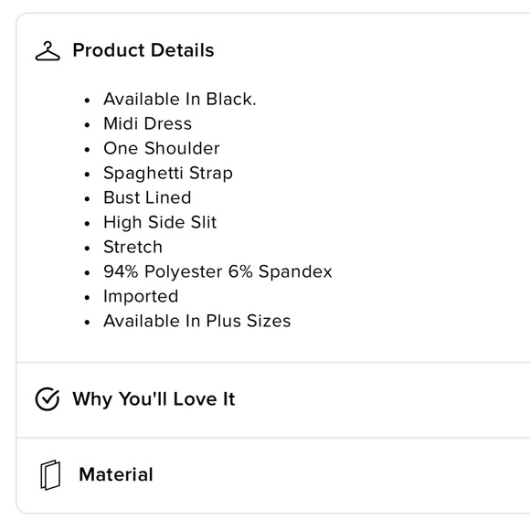 ~Elegant One-Shoulder Black Bust Lined Evening Dress~ - Picture 7 of 15